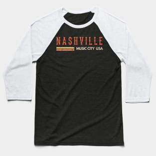Vintage Country Music Nashville, Souvenir, Gift, Road Trip print Baseball T-Shirt